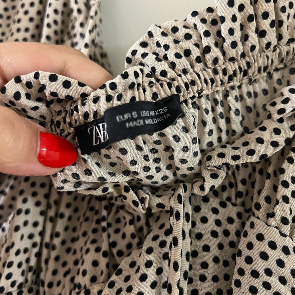 Zara mini polka dot dress